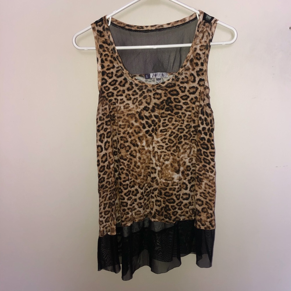 Jennifer Lopez Cheetah Print Tank Top